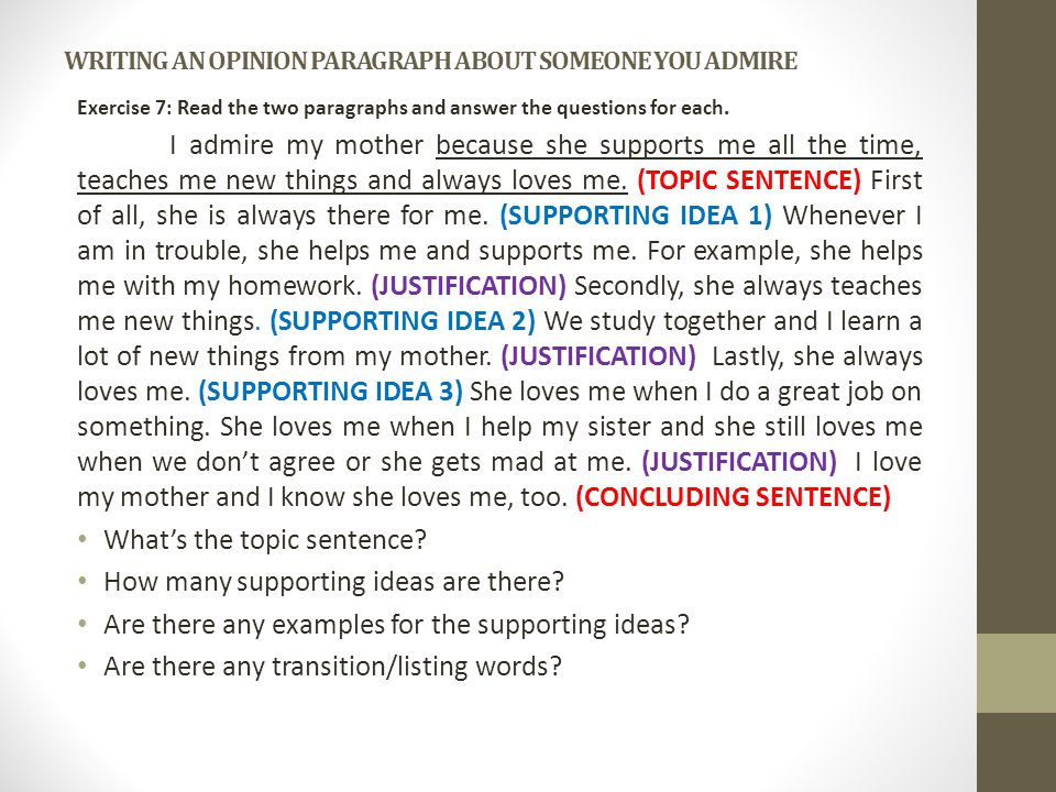 people i admire essay