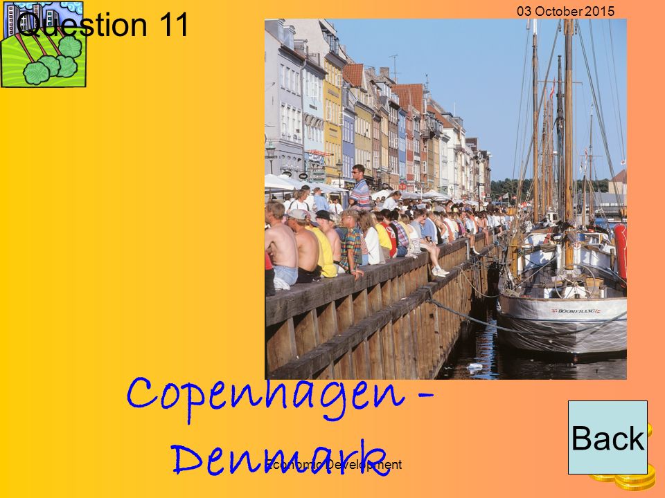 03 October 2015 Economic Development Back Question 11 Copenhagen - Denmark