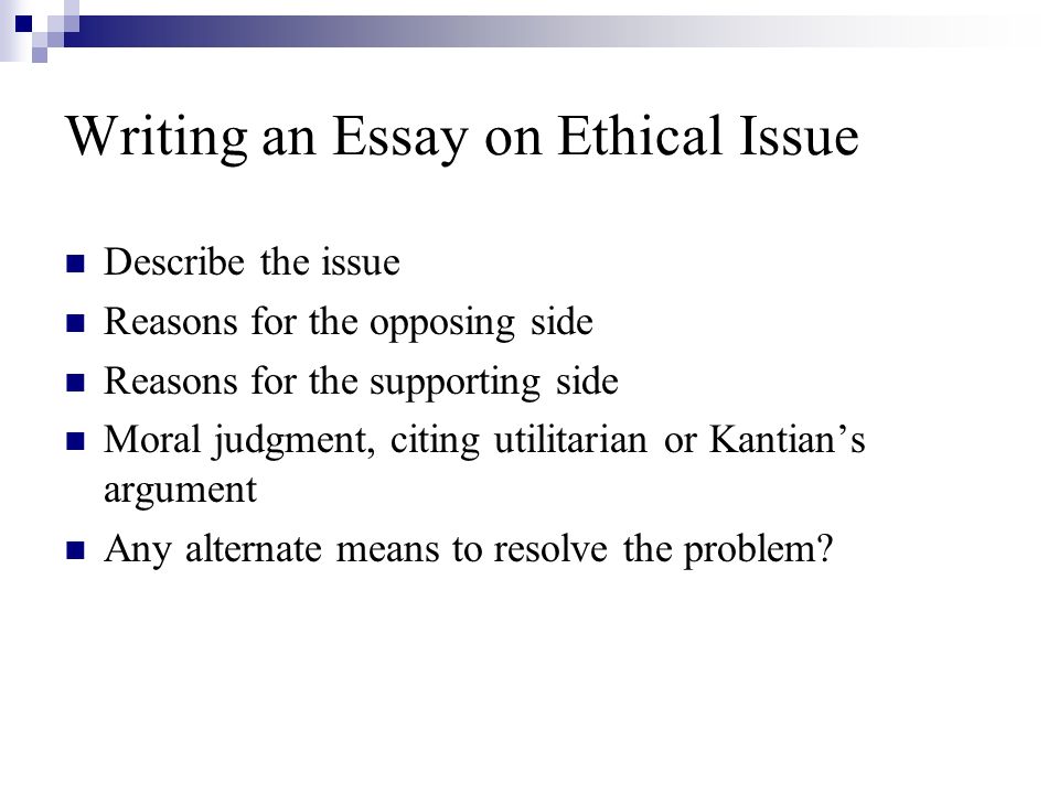 Ethical Argument Essay