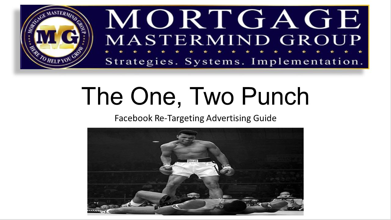 The One, Two Punch Facebook Re-Targeting Advertising Guide