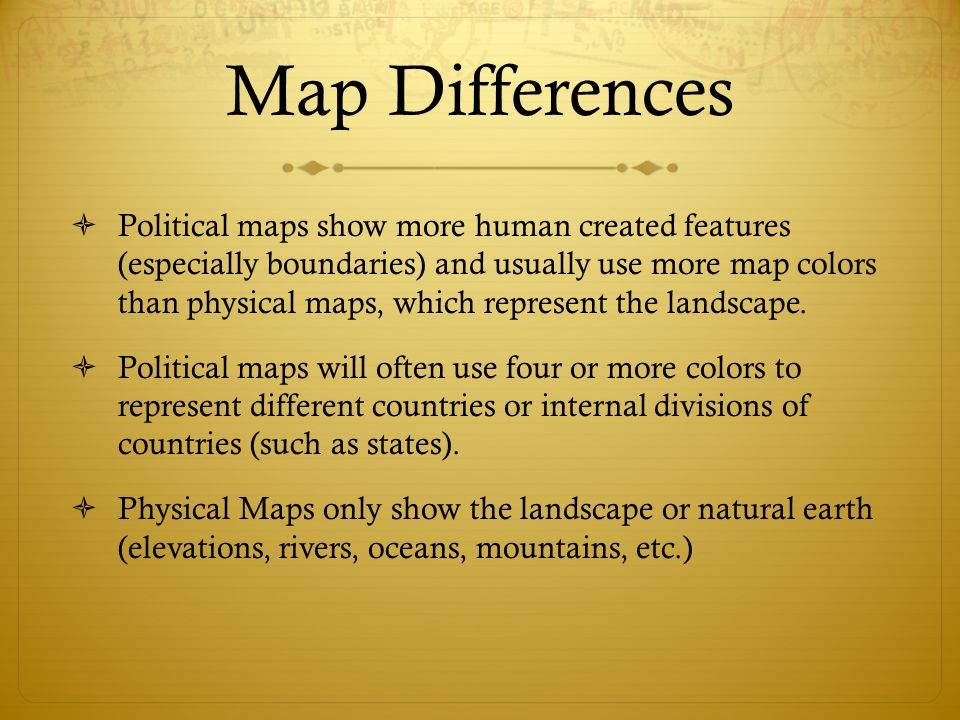 What Is The Difference Between A Physical Map And A Political Map Map VectorCampus Map