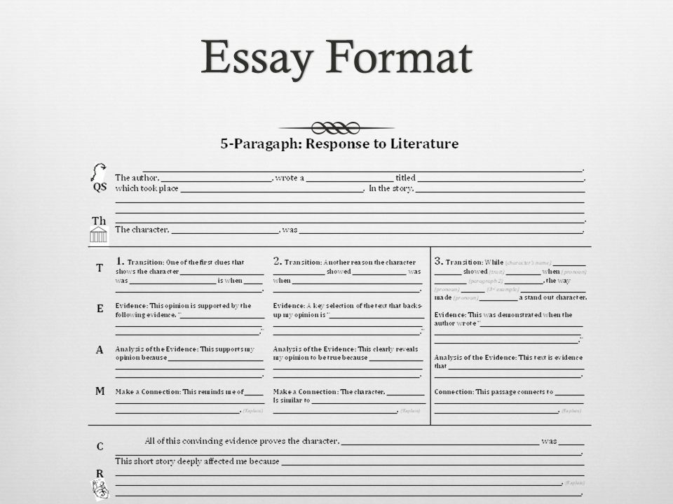 essay quote format