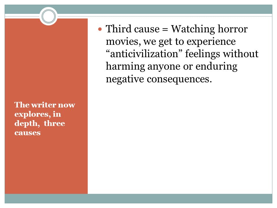 Free critical essays about why we crave horror movies
