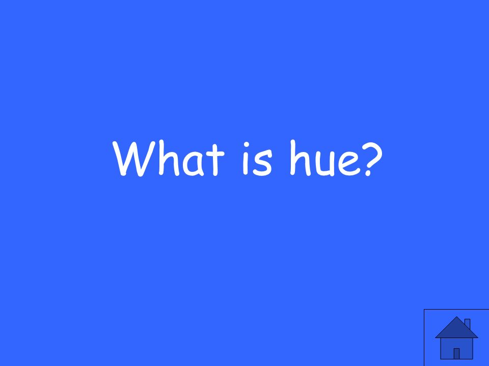 What is hue