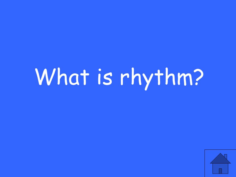 What is rhythm