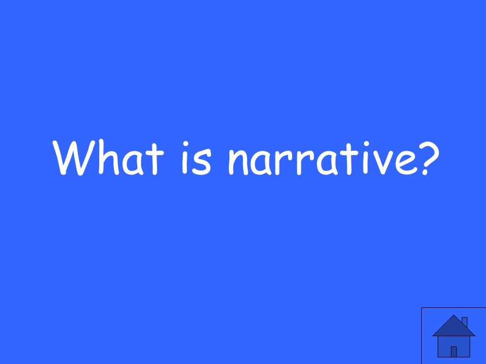 What is narrative