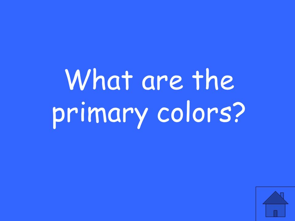 What are the primary colors