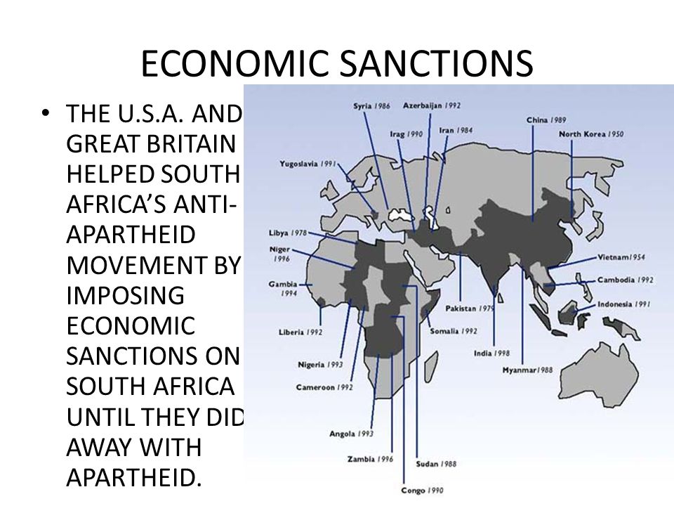 ECONOMIC SANCTIONS THE U.S.A.
