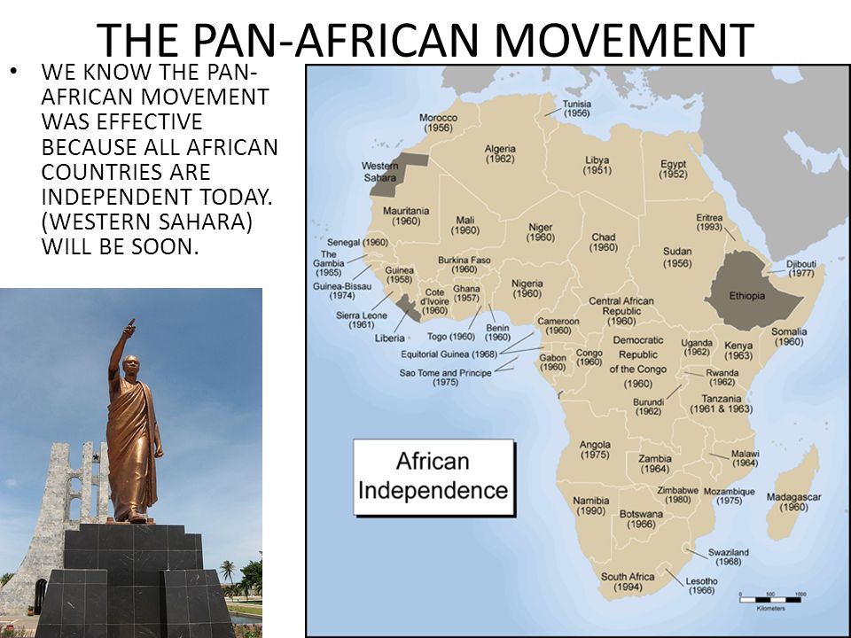 THE PAN-AFRICAN MOVEMENT WE KNOW THE PAN- AFRICAN MOVEMENT WAS EFFECTIVE BECAUSE ALL AFRICAN COUNTRIES ARE INDEPENDENT TODAY.