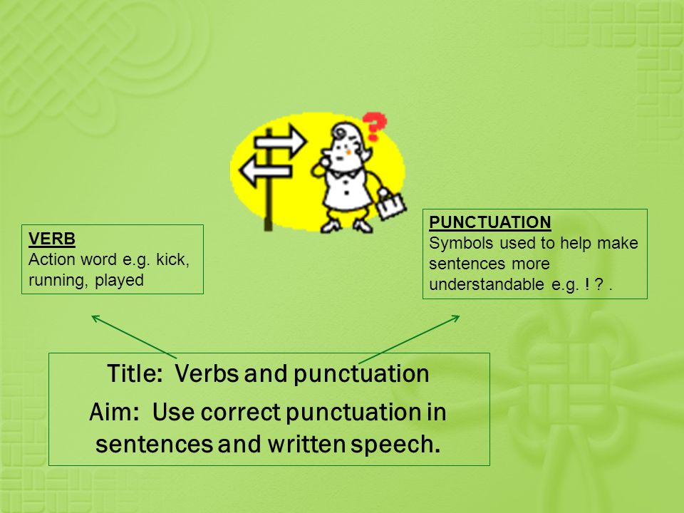 punctuation title