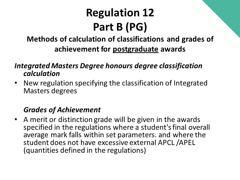 masters degree grades