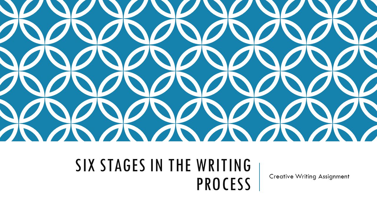 SIX STAGES IN THE WRITING PROCESS Creative Writing Assignment