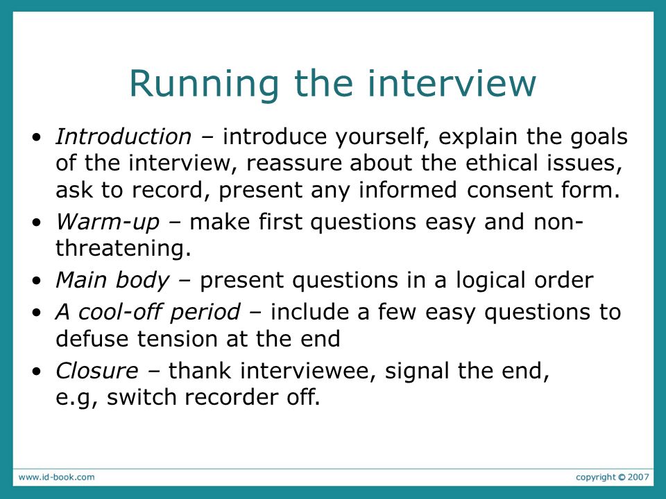introduce yourself interview