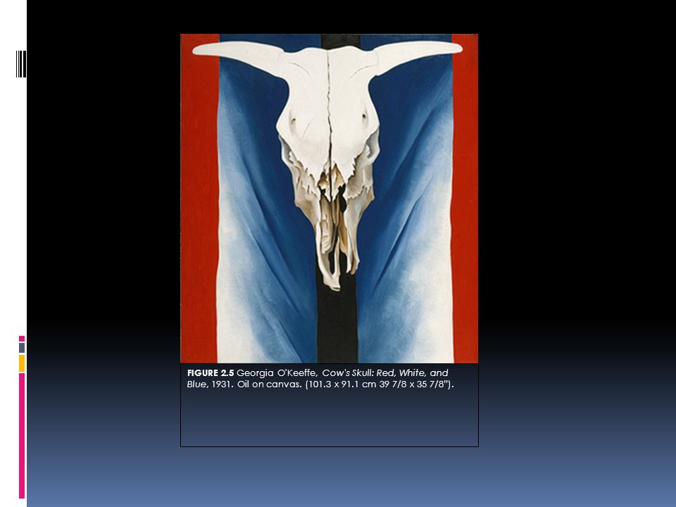 FIGURE 2.5 Georgia O Keeffe, Cow s Skull: Red, White, and Blue, 1931.