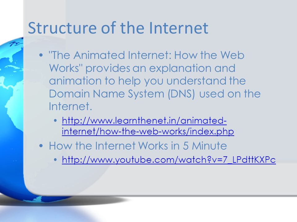 the internet agenda history connecting to the internet structure of how the internet works in 5 minutes