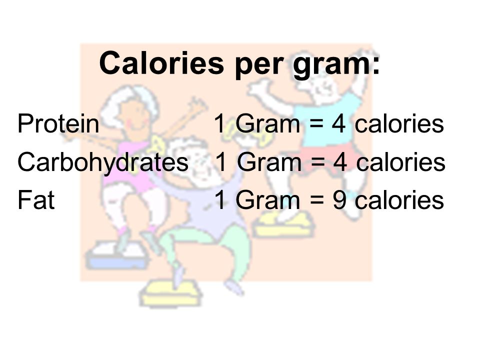 Definition of a Calorie: o A unit of measure for energy in food