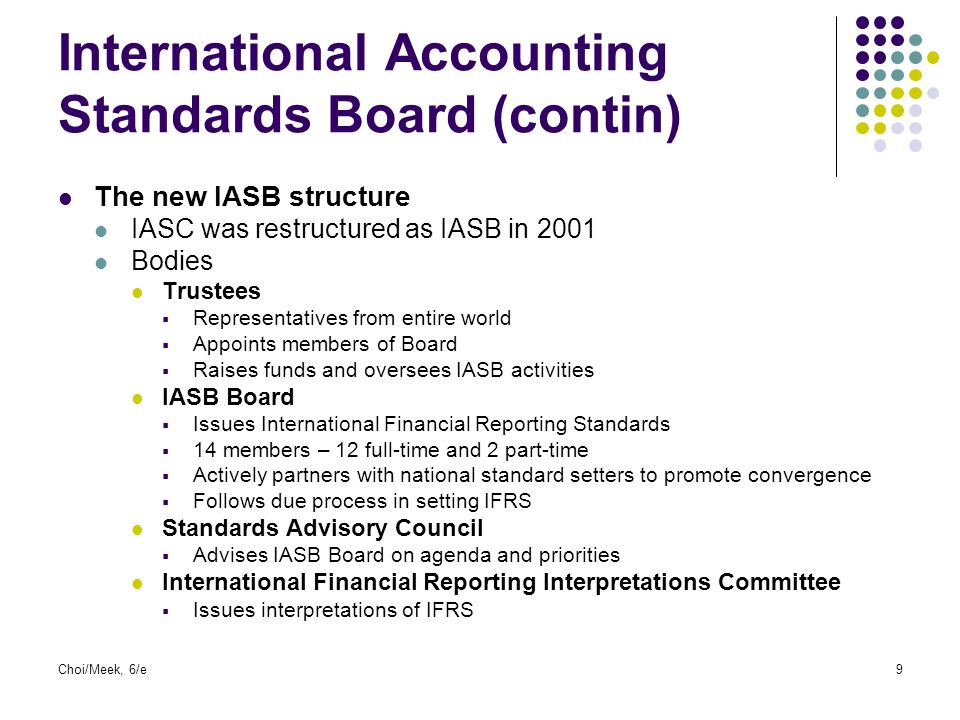 international accounting standards board