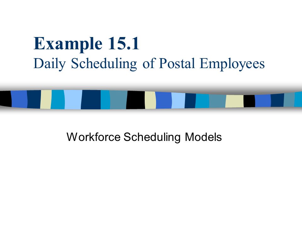 daily scheduling