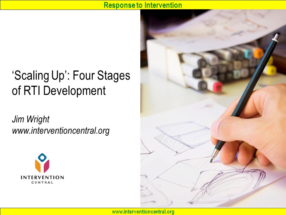 Response to Intervention   ‘Scaling Up’: Four Stages of RTI Development Jim Wright