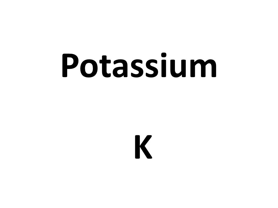 Potassium K