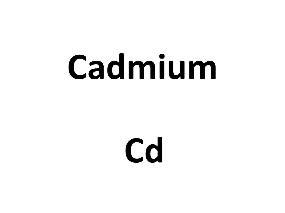 Cadmium Cd