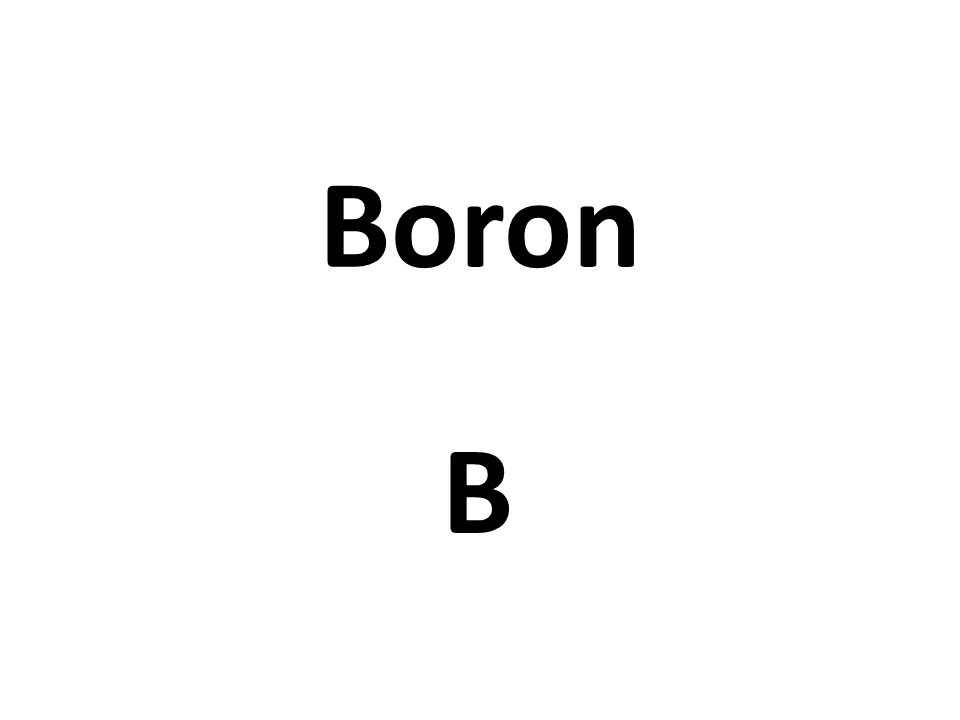 Boron B