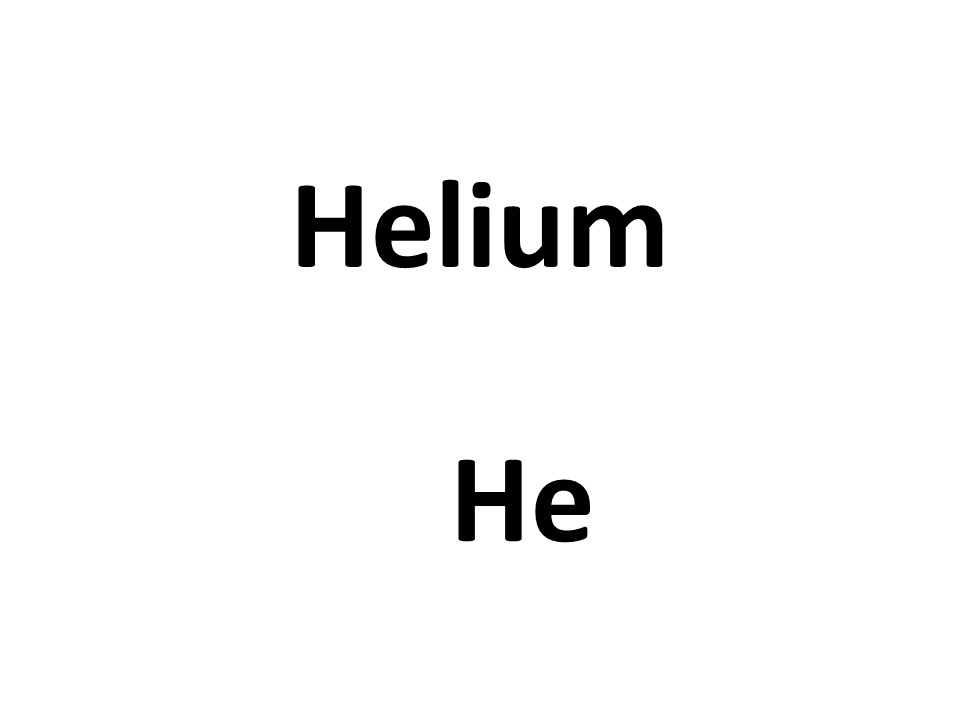 Helium He