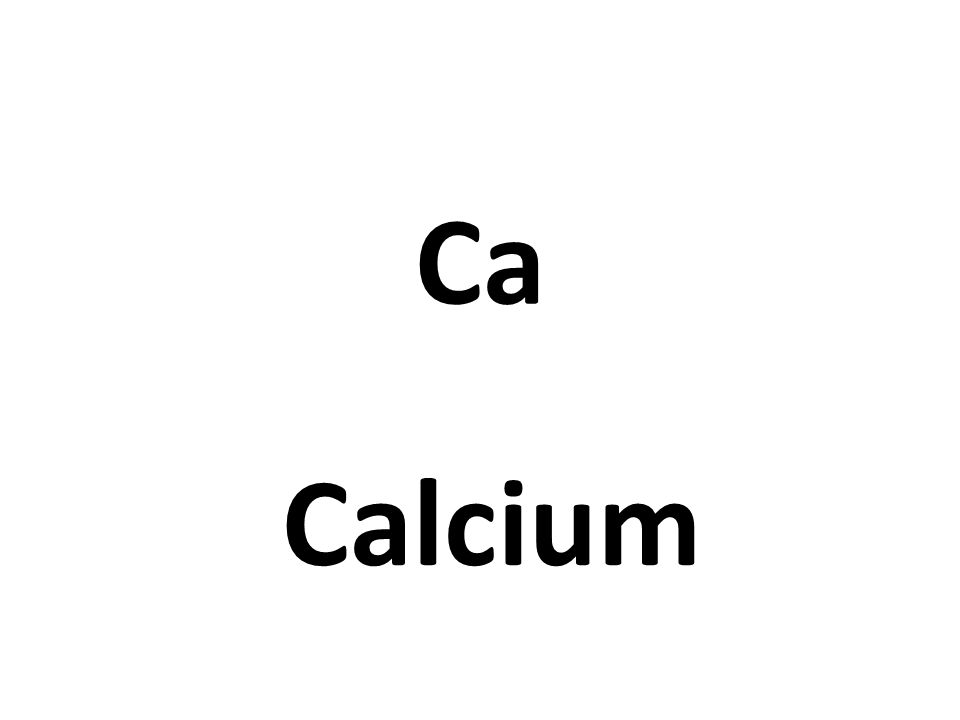 Ca Calcium