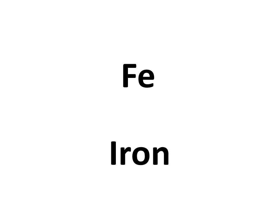 Fe Iron