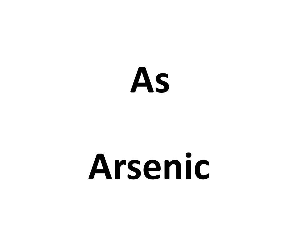 As Arsenic