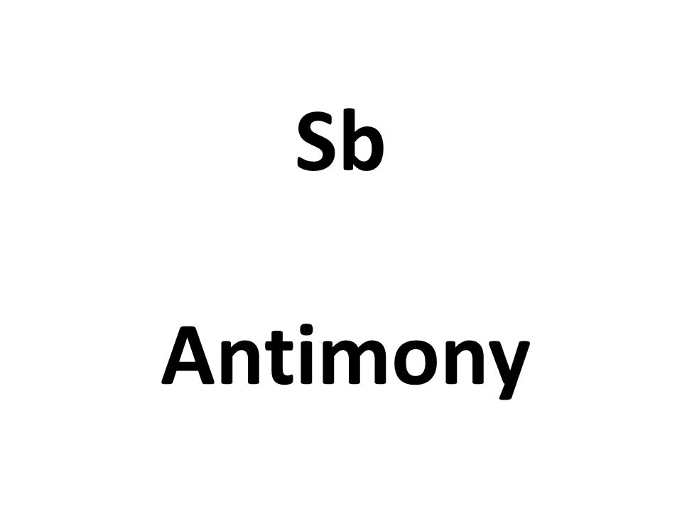 Sb Antimony