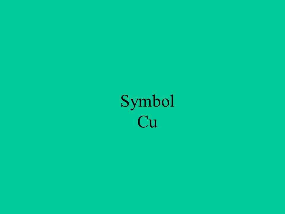 Symbol Cu