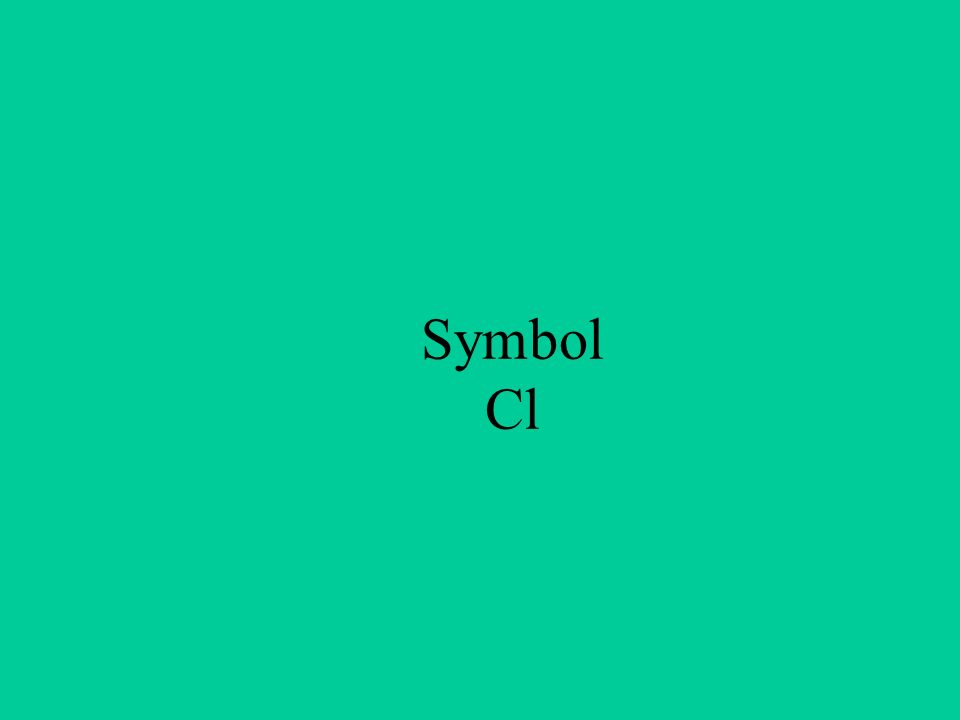 Symbol Cl