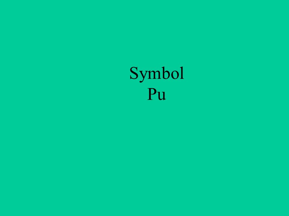 Symbol Pu