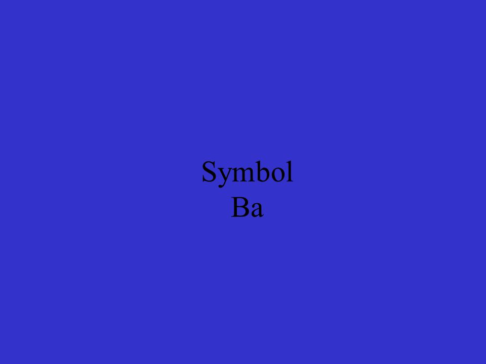 Symbol Ba