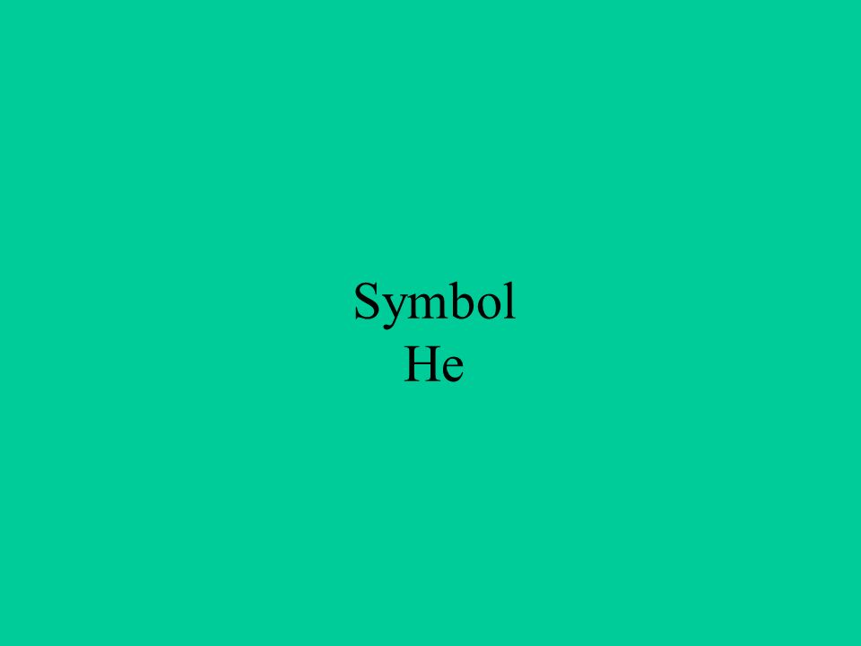 Symbol He