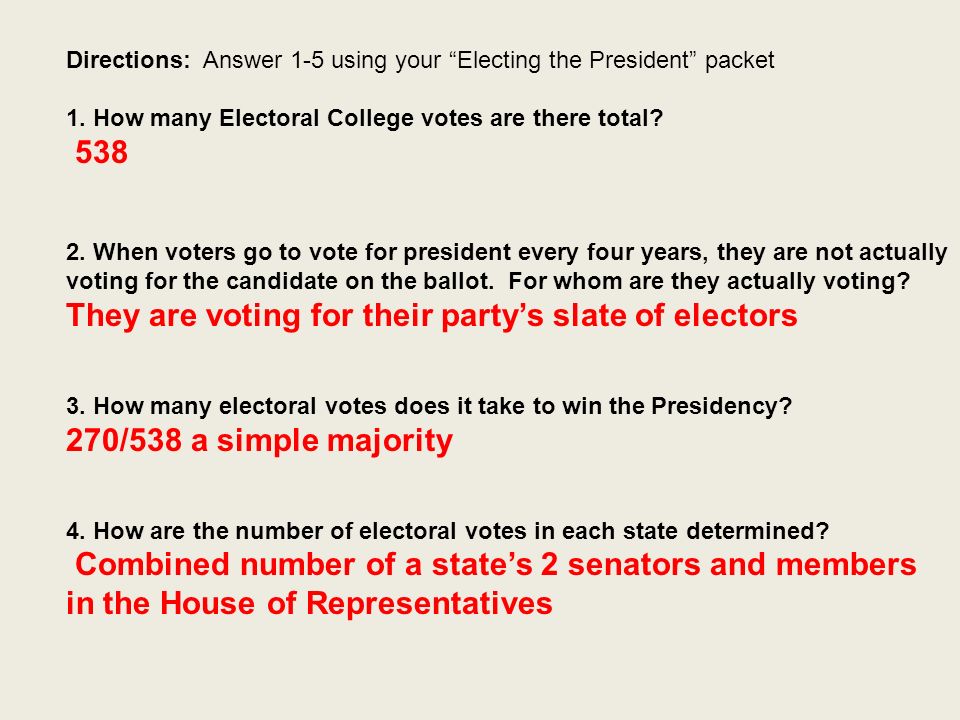 Electoral College Essay