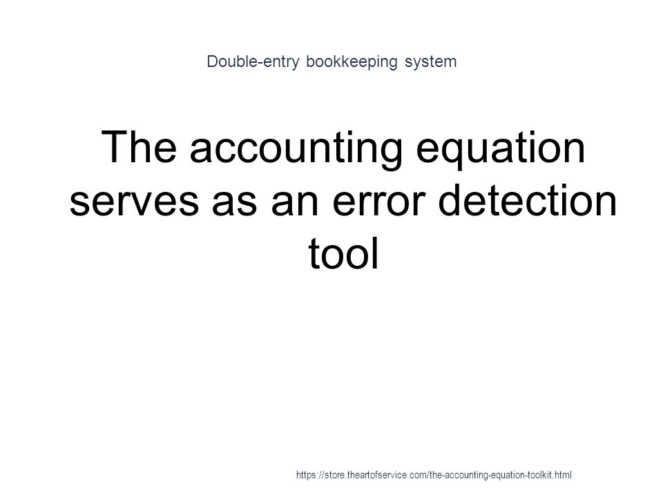 the accounting equation and double entry bookkeeping Introduction to bookkeeping and accounting 36 the accounting equation and the double-entry rules for income and expenses as we saw. the accounting equation and double entry bookkeeping Introduction to bookkeeping and accounting 36 the accounting equation and the double-entry rules for income and expenses as we saw.