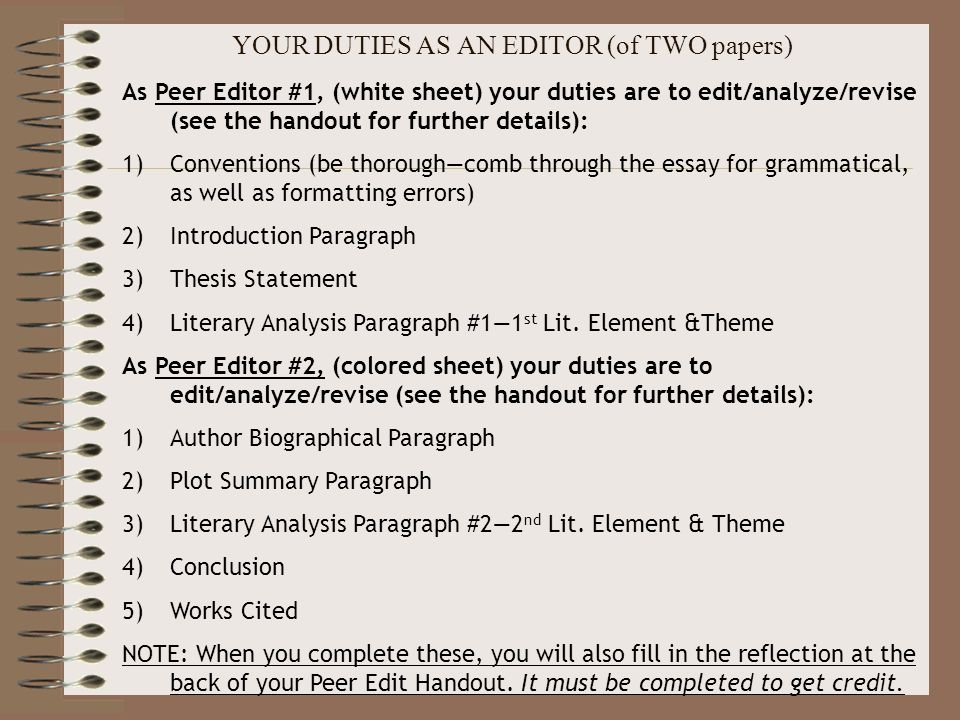 college essay peer editing sheet college essay peer editing sheet