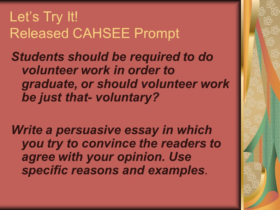 released cahsee essays released cahsee essays