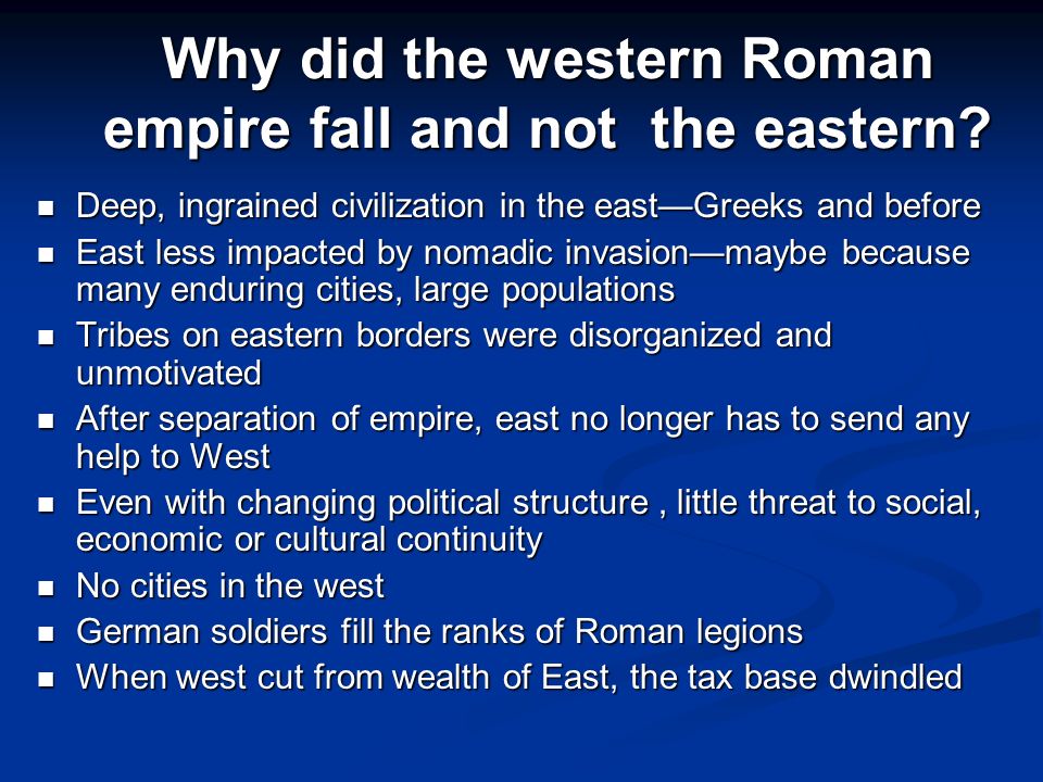 The Fall Of The Roman Empire Essay