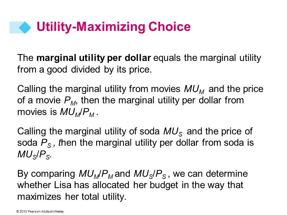 Equation For Marginal Utility Per Dollar Jennarocca Equation For Marginal Utility Per Dollar Jennarocca