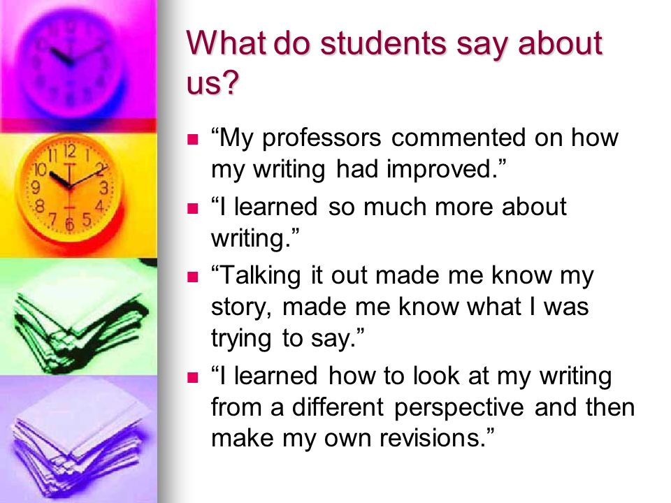 What do students say about us.