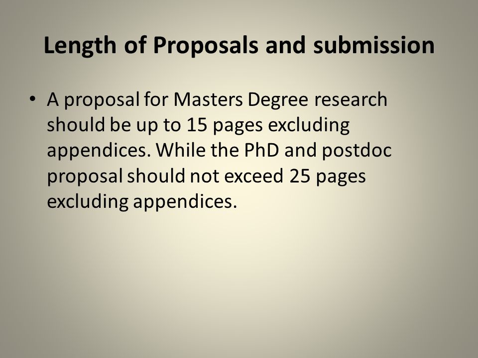Research Proposal Postdoc