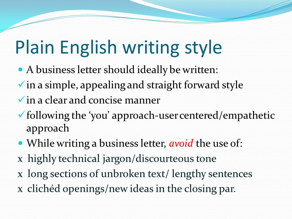 plain english plain english
