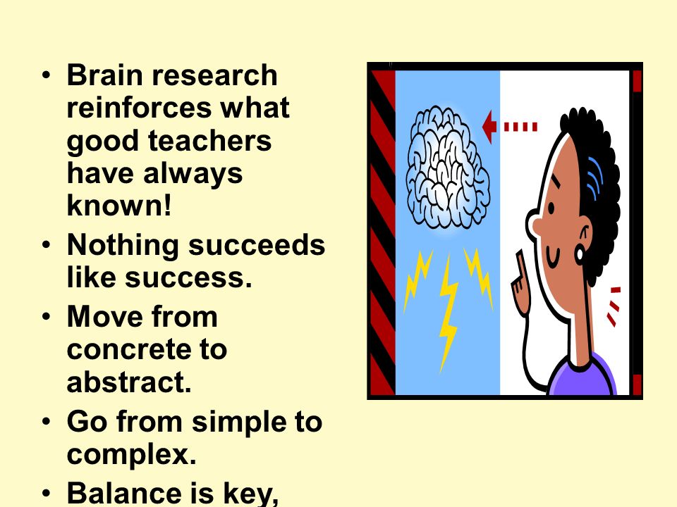 Brain research reinforces what good teachers have always known.