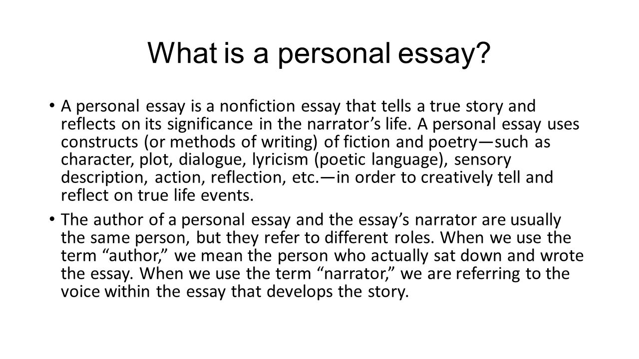 My Life Story Essay