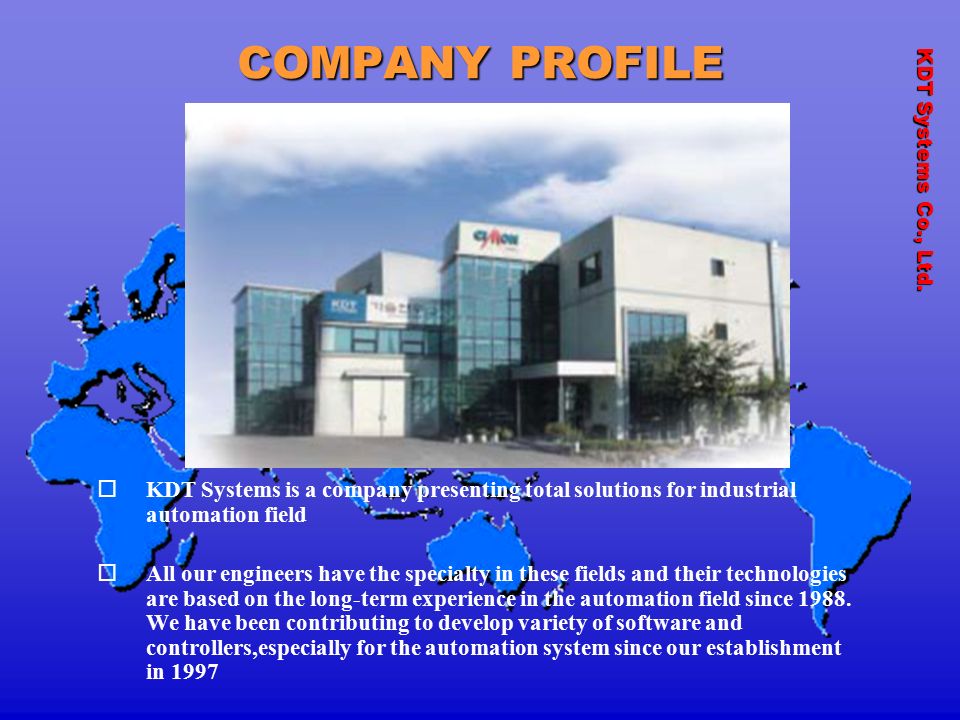 presenting company