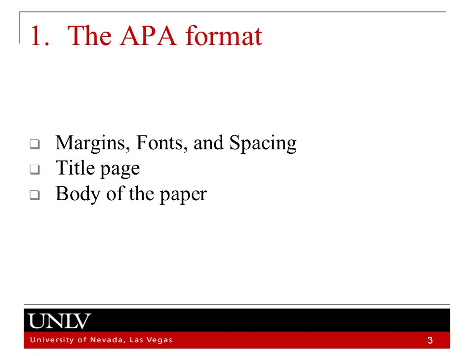 what are the margins for apa format