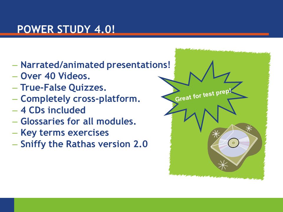 POWER STUDY 4.0. Great for test prep. – Narrated/animated presentations.